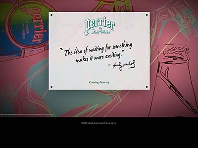 Perrier Microsite